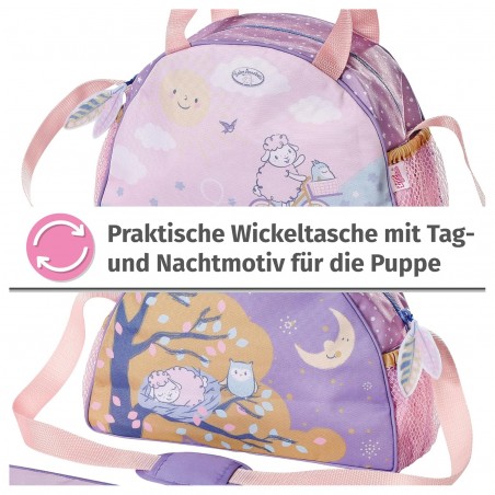 Zapf Creation Baby Annabell Puppen-Wickeltasche mit Wickelunterlage, Windel und 2 Döschen