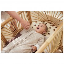 Jollein Baby Ganzjahres-Schlafsack 70cm Spickle Nougat