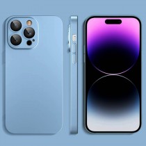Hard Case Hülle Metallic für iPhone 15 Blau