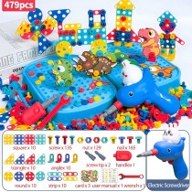 Spielzeug Set, Kreative Puzzle Konstruktionen Spielzeug für Kinder 479 Teile