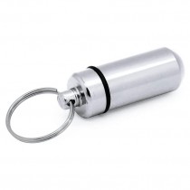 Great Pillendose mit Schlüsselanhänger Silber