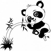 Panda Wandtattoo