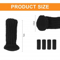 Stuhlsocken, Stuhlbeinsocken, 4 Stück, Schwarz