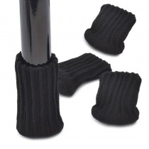 Stuhlsocken, Stuhlbeinsocken, 4 Stück, Schwarz