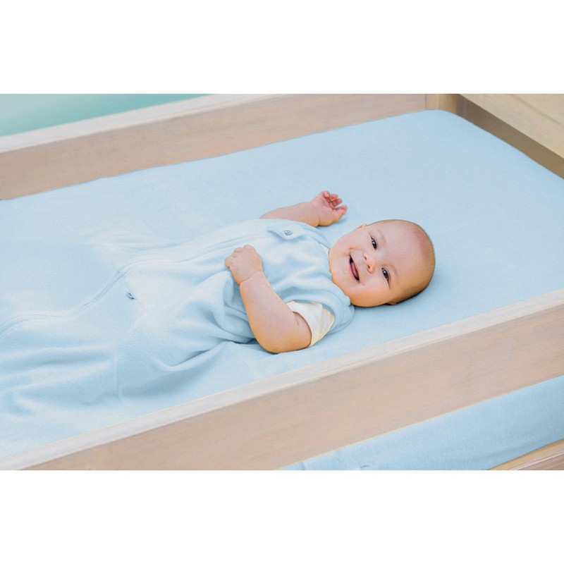 Zewi FixDecke 90x200 ciel hellblau Schlafsack bei www.babystar.ch