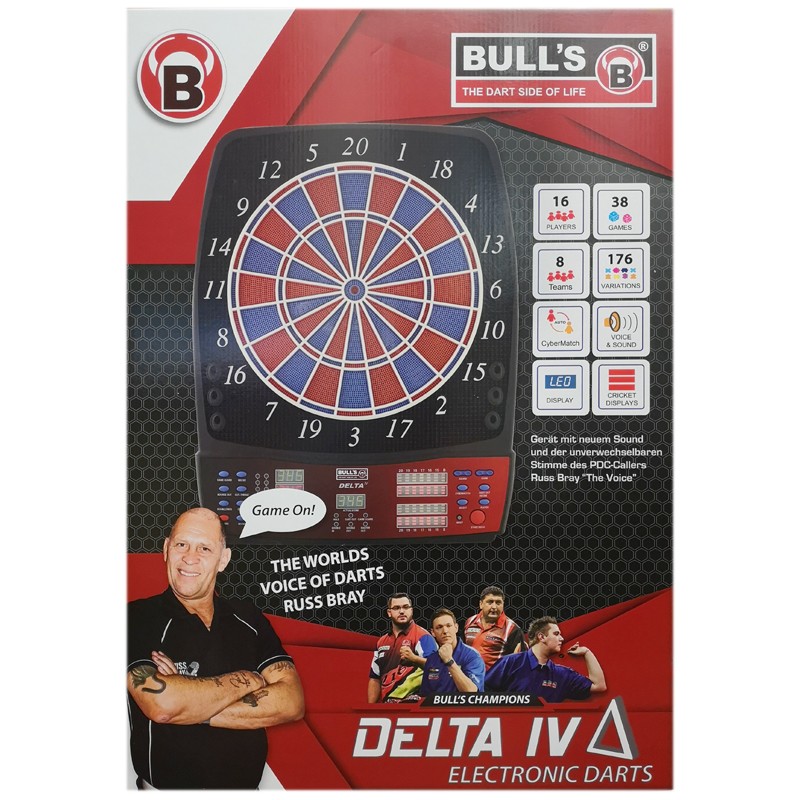 Bulls E-Dart Delta IV Zweiloch elektronische Dartscheibe