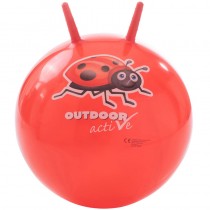 Outdoor active Sprungball Junior 45 cm Marienkäfer Rot