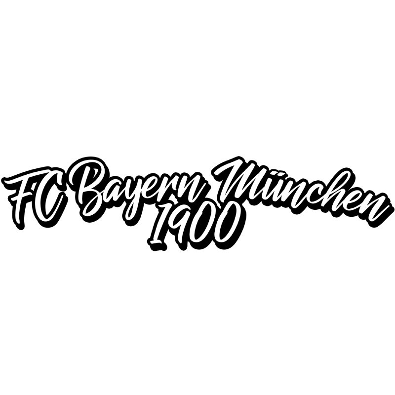 Aufkleber mit Schriftzug FC Bayern München 1900 günstig online kaufen ...
