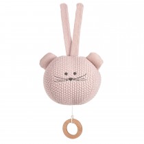 Lässig Spieluhr Knitted Musical Little Chums Mouse Rosa