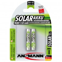 Ansmann Solar Akku AAA Mignon Batterie 550mAh 2 Stück