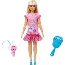 Mattel My First Barbie Puppe mit weichem, beweglichen Körper und Kätzchen