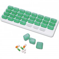 Tablettenbox Monat - 31 Tage Grün